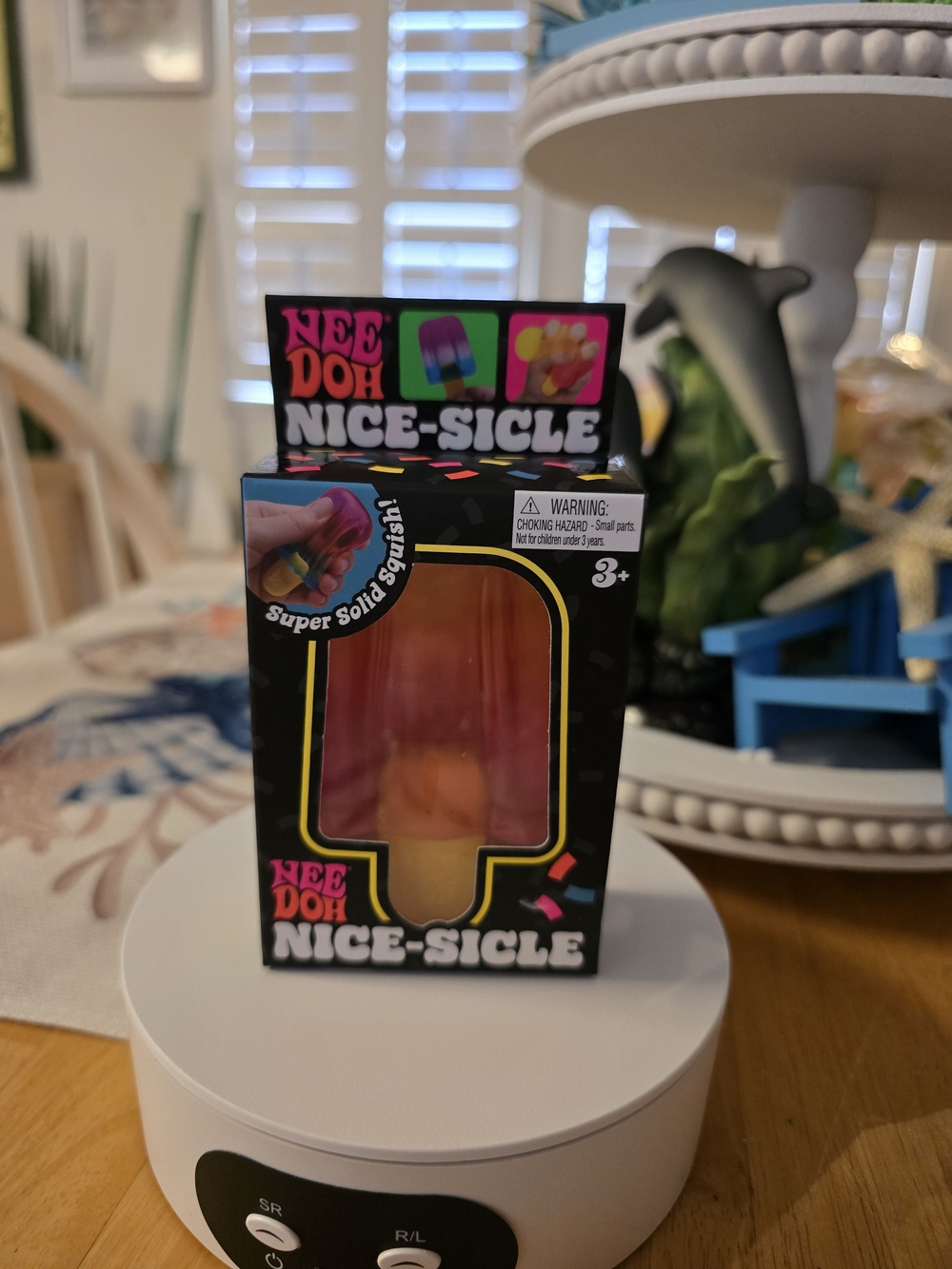 Schylling NeeDoh Nice-Sicle Sensory Toy - Pink and Orange